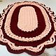 Oval rug crochet 'pink Bordeaux'. Carpets. knitted handmade rugs (kovrik-makrame). Online shopping on My Livemaster.  Фото №2