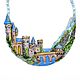 Choker leather ' Castle on the river', Necklace, Moscow,  Фото №1