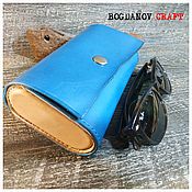 Clutch bag made of genuine leather 