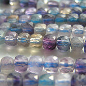 Материалы для творчества handmade. Livemaster - original item Beads: fluorite cube cut 4mm. Handmade.