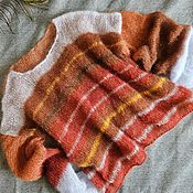 Knitted triangular shawl