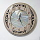 Round wall clock with stained glass, mirror. Watch. KancyrevDecoration. Online shopping on My Livemaster.  Фото №2