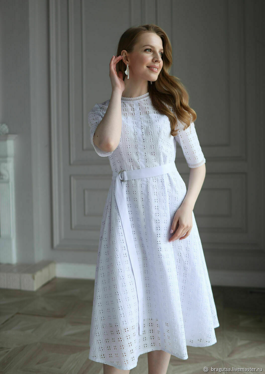 Dress ALEXANDRIA cotton 100% sewing on cotton lining, Dresses, Moscow,  Фото №1