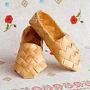 Обувь ручной работы handmade. Livemaster - original item These sandals woven from birch bark, sizes 34-45. Shoes for the bath. Handmade.