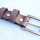 Order Men's leather belt 'Nature' (brown). CRAZY RHYTHM bags (TP handmade). Livemaster. . Straps Фото №3