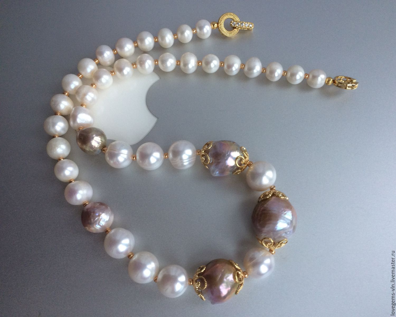 Double Pearl Necklace