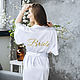 Gown for bride with embroidery, white, Robes, Vilnius,  Фото №1