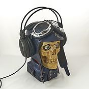 Субкультуры handmade. Livemaster - original item Stand Skull Glasses and Helmet Blue.. Handmade.