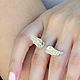 Ring 'Wings' made of 925 sterling silver with zircons DS0047, Rings, Yerevan,  Фото №1