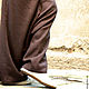 Льняные брюки  Brown Harem Pants. Брюки. MILENA (aakasha). Ярмарка Мастеров.  Фото №5