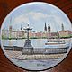 Decorative plate with a view of g. Motsch, Villeroy & Boch, Germany, Vintage interior, Moscow,  Фото №1