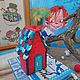Ёлочная игрушка Домик. Елочные игрушки. kiprina_toys. Ярмарка Мастеров.  Фото №5