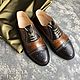 Men's shoes 'Oxford' korich / chocolate black sole. Oxfords. Hitarov (Hitarov). Online shopping on My Livemaster.  Фото №2