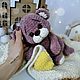 Мишка вязаный ручной работы, Мягкие игрушки, Ростов-на-Дону,  Фото №1