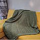 Knitted plaid of large knitting as a gift to a man, Bedspreads, Lesnoj,  Фото №1