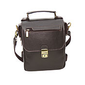 Сумки и аксессуары handmade. Livemaster - original item Men`s bag: Men`s brown leather bag Ralph Mod S68-722. Handmade.
