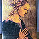 Икона Мадонна Филиппо Липпи деревянная Дева Мария подарок модерн икона, Иконы, Гатчина,  Фото №1