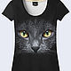 Женская футболка "Черная кошка", Футболки, Белгород,  Фото №1
