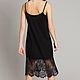 Order Dress-combination of black silk with lace. Yana Levashova Fashion. Livemaster. . Dresses Фото №3