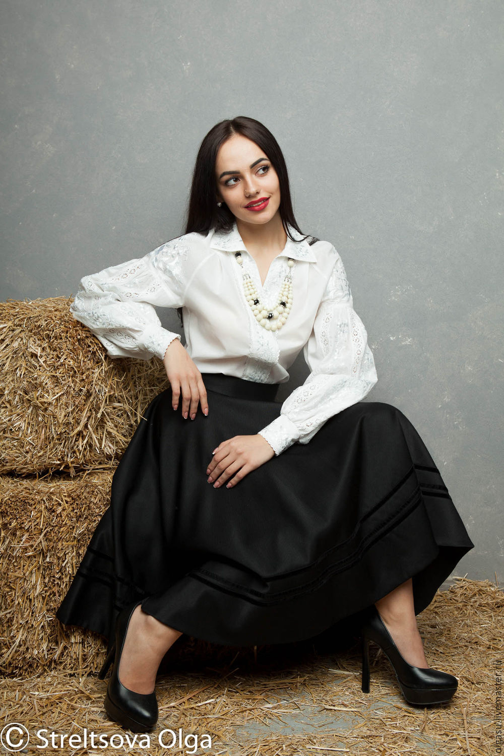 Летняя белая блузка купить