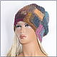 Шапка "AZTECA" № 73,  №85 (из испанской полушерсти). Шапки. Ирина(shvilinka.knit). Ярмарка Мастеров.  Фото №5