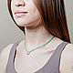 Choker 'Sea' made of turquoise beads with a shell, Chokers, Moscow,  Фото №1