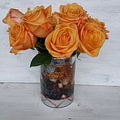Для дома и интерьера handmade. Livemaster - original item Vases: Silver glass vase.. Handmade.