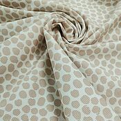 Материалы для творчества handmade. Livemaster - original item Fabric: Cotton matting with elastane Polka dots pink. Handmade.