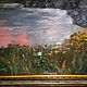 Order oil painting landscape sunset 50/70 'at sunset'. Russian Oil Paintings. Livemaster. . Pictures Фото №3