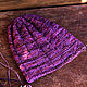 Заказать Шапка Фуксия Malabrigo. Алёнушкины вязаные сказки. Ярмарка Мастеров. . Шапки Фото №3