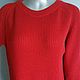 Заказать Джемпер " Красный " 100 % кашемир. Вера / Kirshvery_knit (kirshvery) (kirshvery). Ярмарка Мастеров. . Джемперы Фото №3