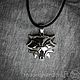 Silver medallion of the Witcher Schools are Cat, Pendants, Alexandrov,  Фото №1