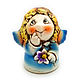 Ceramic figurine ' Angel with a flower', Easter souvenirs, Balashikha,  Фото №1