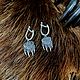 Earrings seal Veles (paw wolf). Earrings. h-a-n--t-e-r. My Livemaster. Фото №5