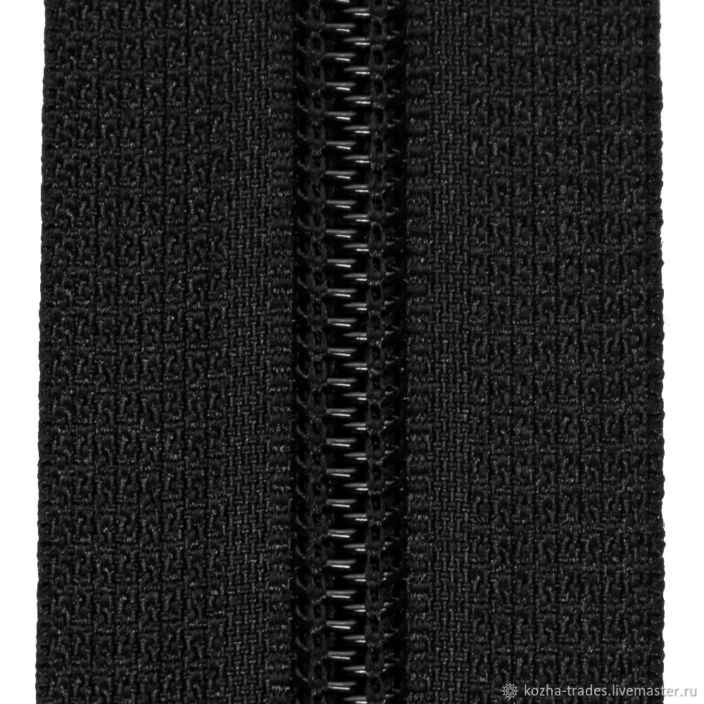 Молния рулонная витая № 5 чёрная купить в интернет-магазине Ярмарка ...