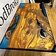 Столешница из эпоксидной смолы и капового карагача 140х70. Столы. WoodBroker. Ярмарка Мастеров.  Фото №6