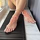 Заказать Украшение для ног, сандали пляжные. Вязаные носки CraftSocks. Ярмарка Мастеров. . Украшения на ногу Фото №3