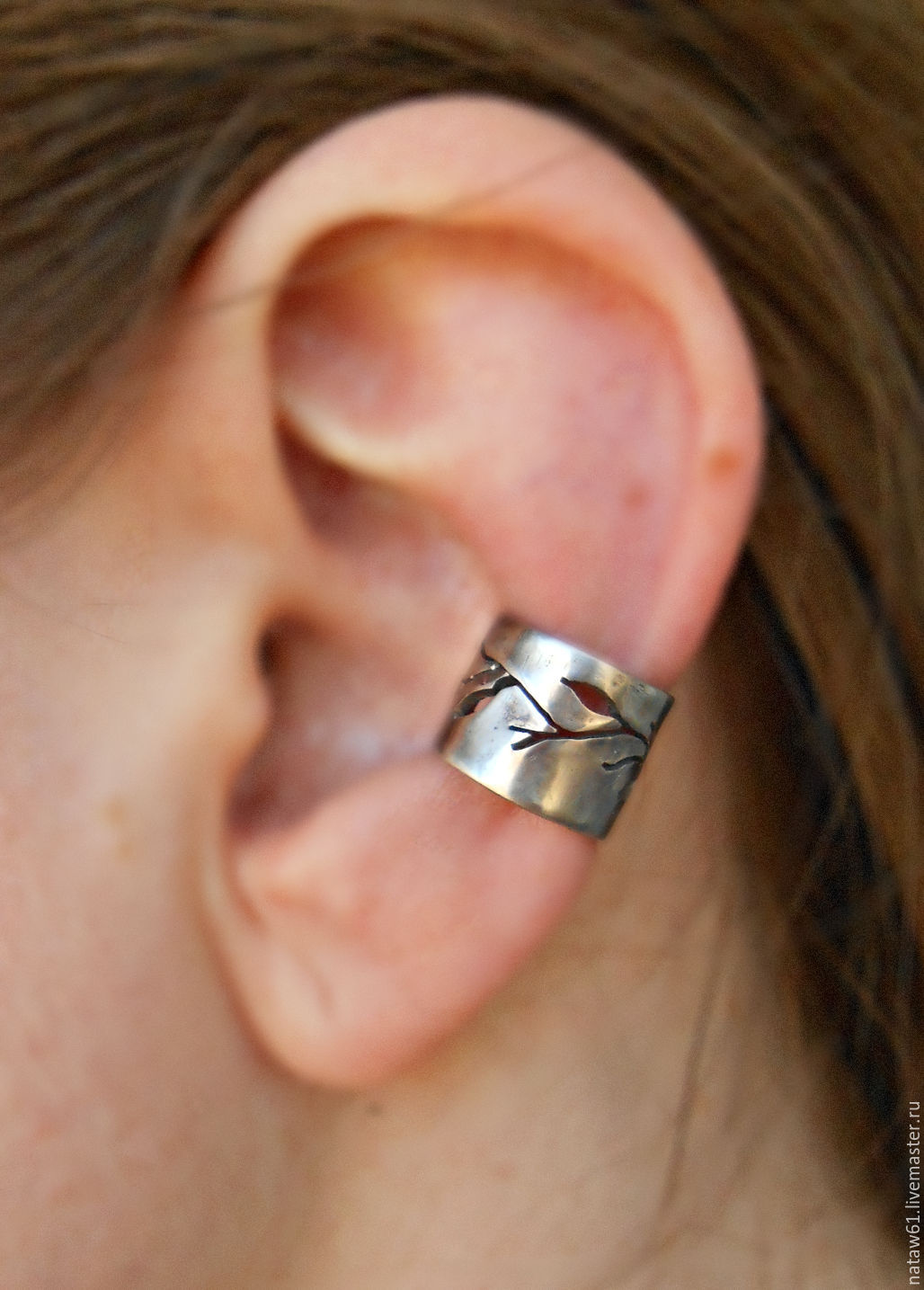 Ear Cuff Forest Minimalism Earring Nickel Silver Ear Cuff Forest Minimalism Earring