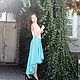 Summer lightweight skirt 'Blue lagoon'. Skirts. ALISA. Online shopping on My Livemaster.  Фото №2