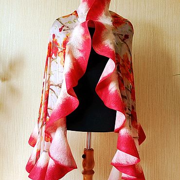 Аксессуары ручной работы. Ярмарка Мастеров - ручная работа Палантин ,, Фламенко ". Handmade.