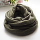 Snood knitted in two turns from mohair khaki. Snudy1. Scarfland. My Livemaster. Фото №4