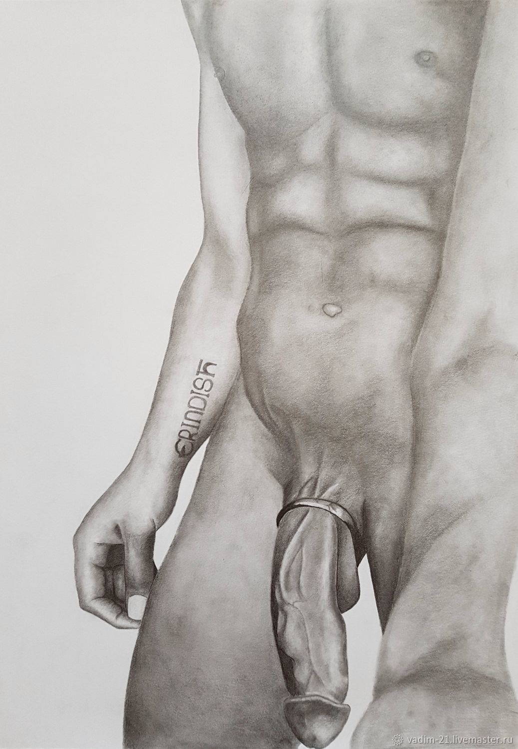 голые мужчины нарисованные карандашом фото 25