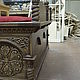Заказать Лавка-седалище большая резная. Мебель в Храм. Алексей Вилков (mebelvhram). Ярмарка Мастеров. . Стулья Фото №3