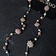 Long beads with pearls and a sunstone. Necklace. Jewelry by Burdo. My Livemaster. Фото №5