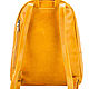 Order Leather backpack Violetta (yellow). Russian leather Guild. Livemaster. . Backpacks Фото №3