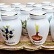 Spice jars from Royal porcelain Germany, Vintage kitchen utensils, Trier,  Фото №1