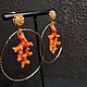 Order Coral Twig Earrings'. Jewelry by Burdo. Livemaster. . Earrings Фото №3