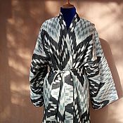 Одежда handmade. Livemaster - original item Quilted ikat kaftan. Uzbek chapan. boho coat. Handmade.