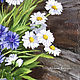 Cornflower oil painting 'Summer calico outfit' still life. Pictures. yuliabogun. My Livemaster. Фото №4