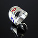 Fantasy ring made of 925 silver with BS0003 enamel. Rings. Sunny Silver. My Livemaster. Фото №4